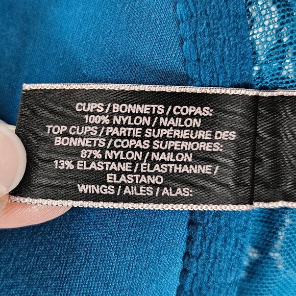 Victorias Secret Bra Womens 32C Blue Very Sexy Push Up Underwire Padded Lace - Picture 8 of 15